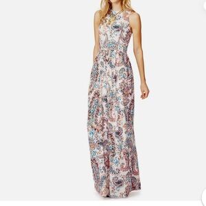 Jyoti Maxi Dress by Shoshanna 100% Silk Dress Medium Paisley